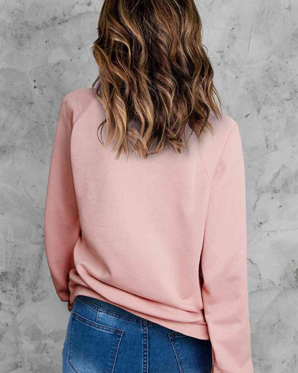 BE MINE Raglan Sleeve Sweatshirt
