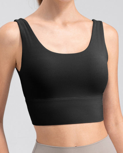 Scoop Neck Wide Strap Active Tank