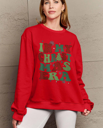 Simply Love Full Size IN MY CHRISTMAS ERA Long Sleeve Sweatshirt