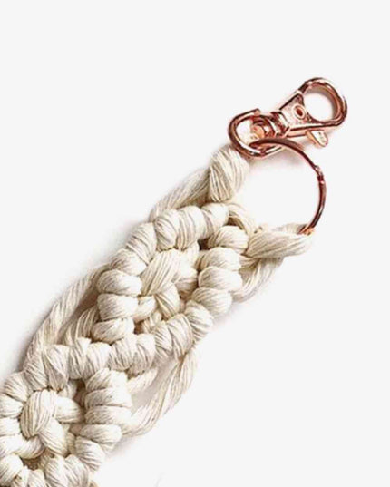 Assorted 4-Pack Macrame Fringe Keychain