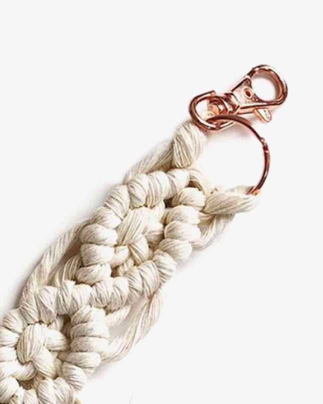 Assorted 4-Pack Macrame Fringe Keychain