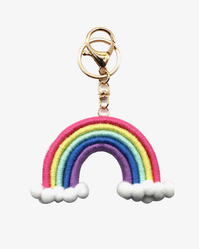 Assorted 4-Pack Hand-Woven Keychain with Clasp