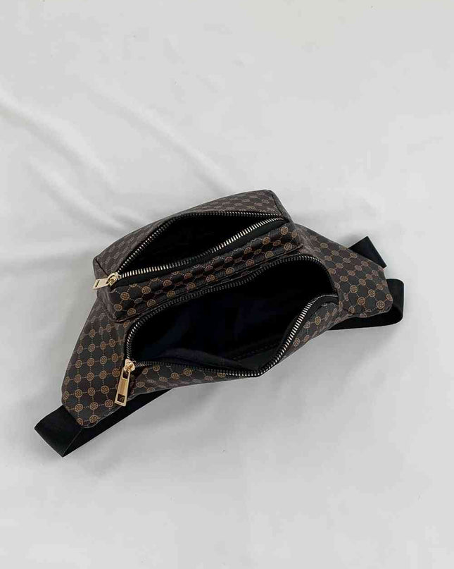 Printed PU Leather Sling Bag