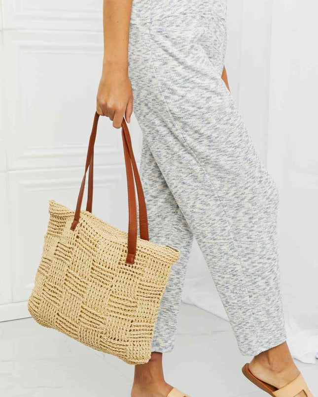 Fame Picnic Date Straw Tote Bag