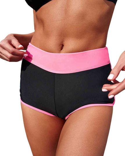 Full Size Two-Tone Contrast Swim Bottoms