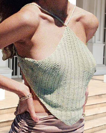 Tie Back Sleeveless Tank Top