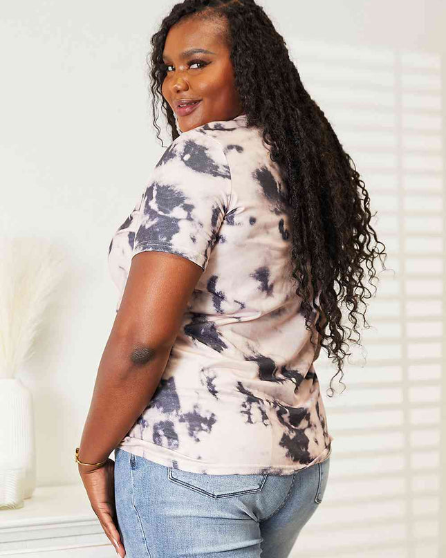 Double Take Tie-Dye V-Neck T-Shirt