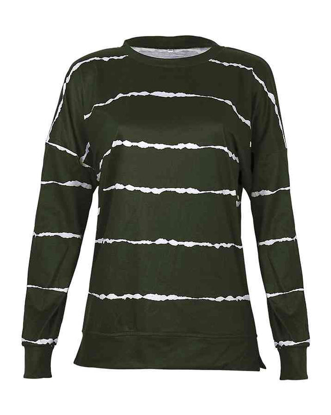 Striped Round Neck T-Shirt