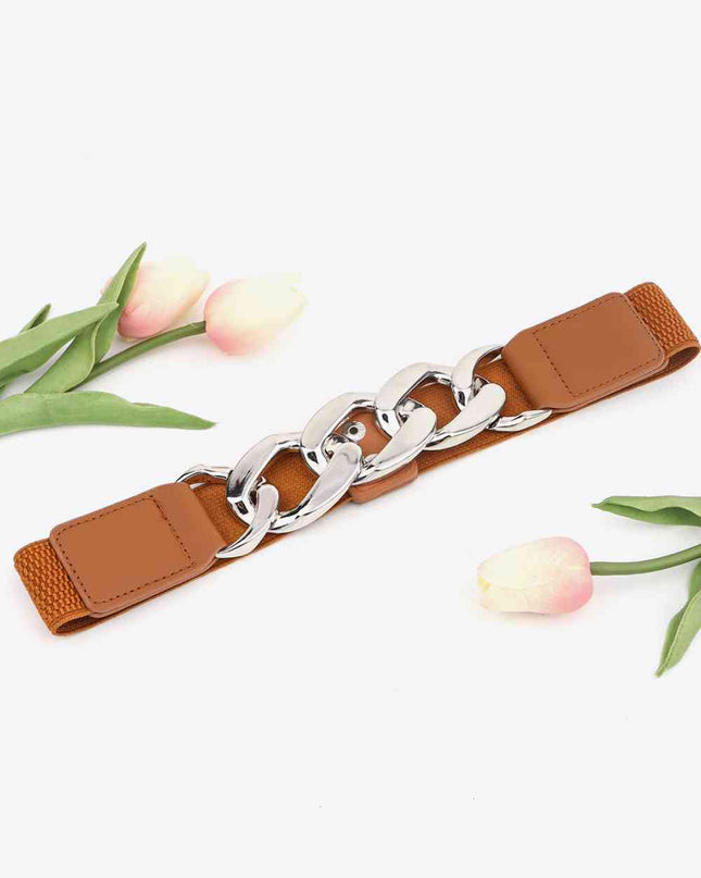 Chain Detail Elastic Belt