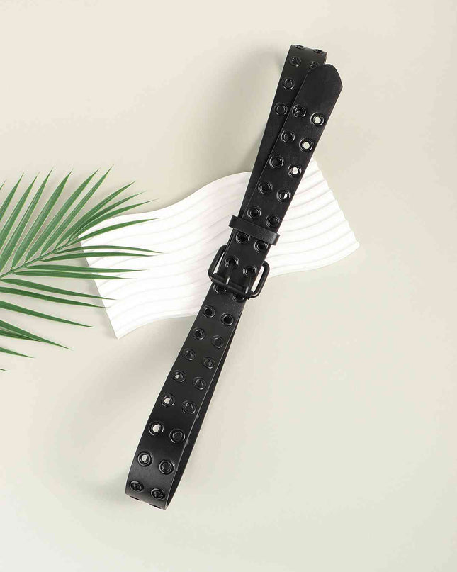 Grommet PU Leather Belt