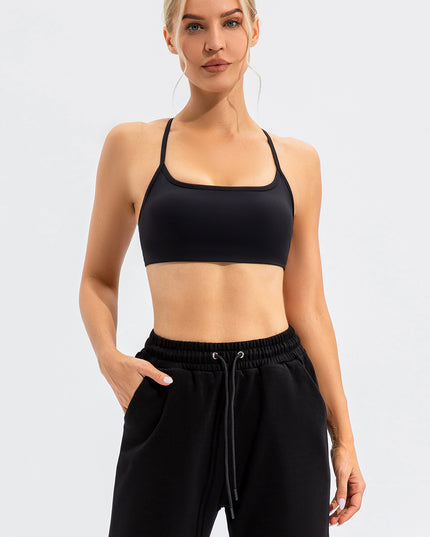 Crisscross Spaghetti Strap Active Cami