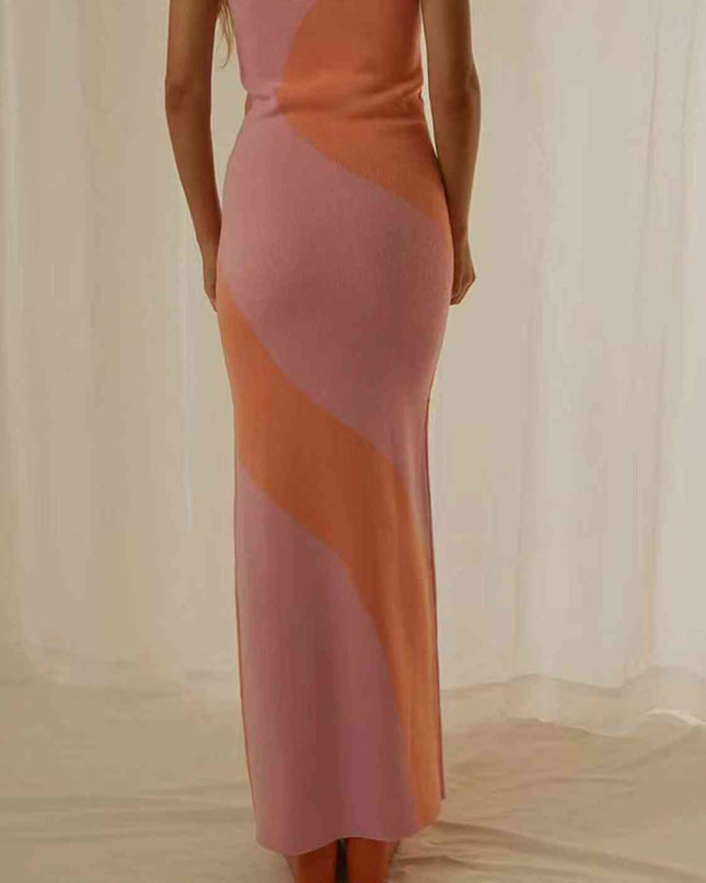 Spaghetti Strap Maxi Sweater Dress