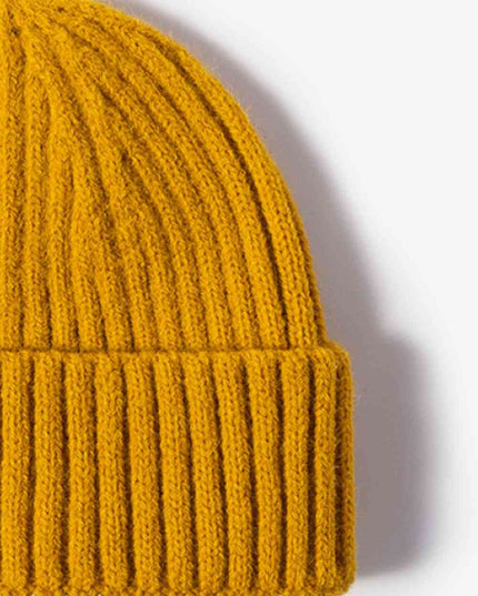 Rib-Knit Cuff Beanie