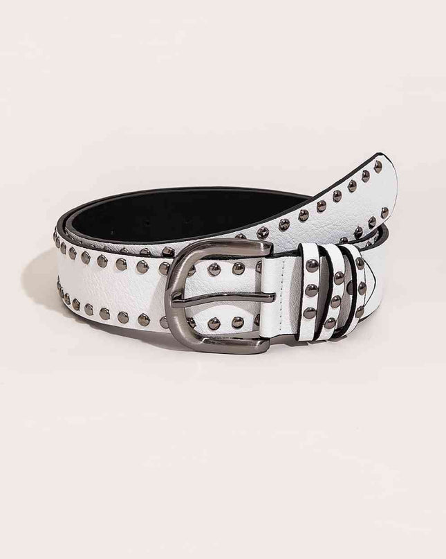 PU Leather Studded Belt