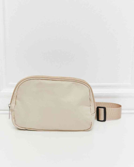 Buckle Zip Closure Fanny Pack