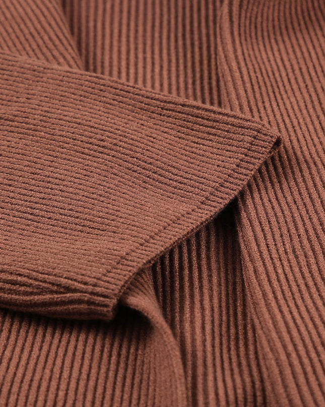 Tied Open Front Dropped Shoulder Cardigan