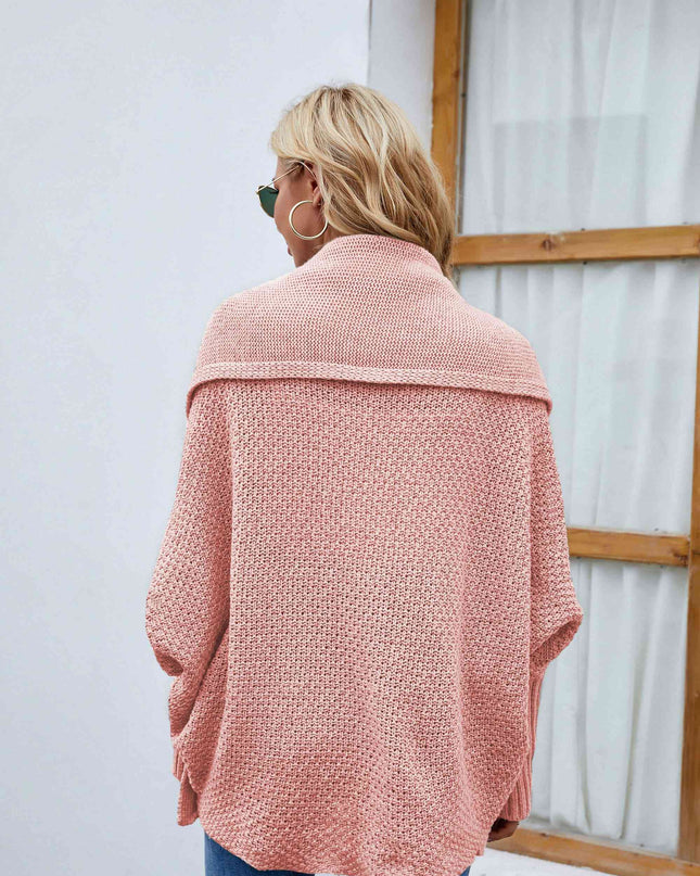 Open Front Long Sleeve Cardigan