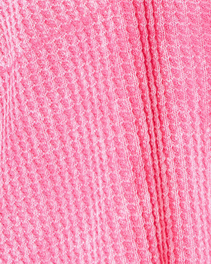 Zenana Waffle-Knit Button Up Collared Neck Shirt