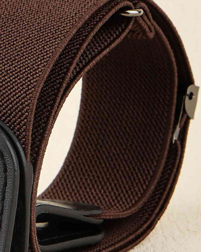 PU Elastic Snap Closure Belt