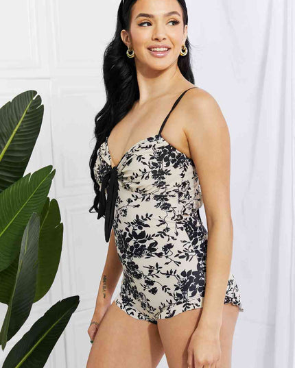 Marina West Swim Côte d'Azur Ruffle Trim One-Piece Swimsuit
