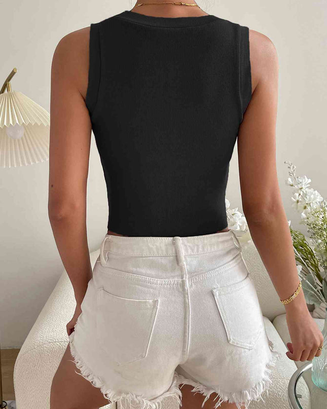 Round Neck Knit Tank