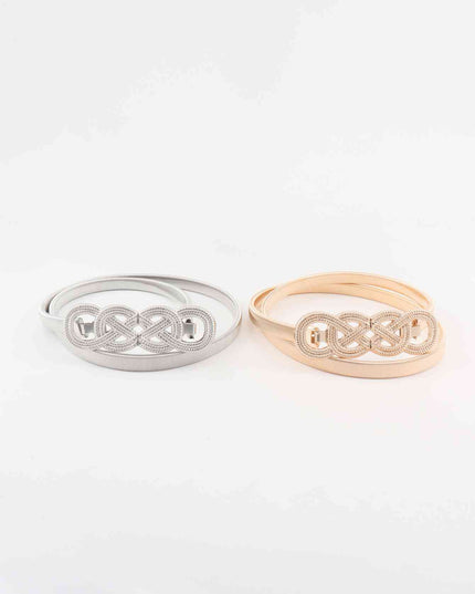 Knot Buckle Metal Belt