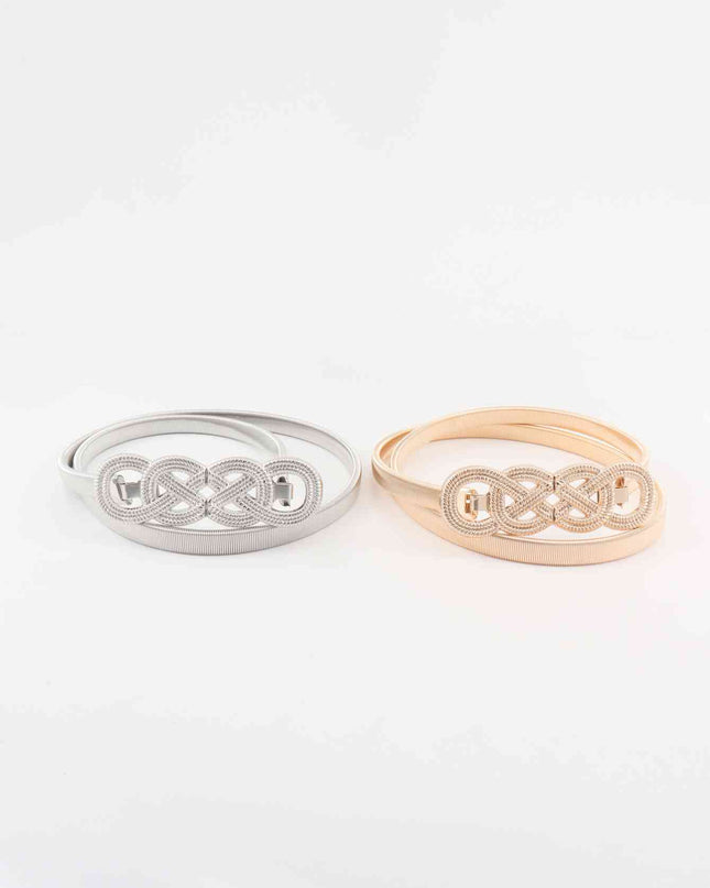 Knot Buckle Metal Belt