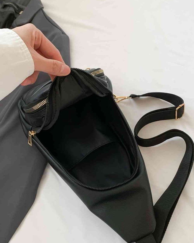 PU Leather Sling Bag