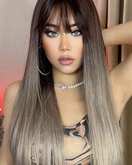 Long Straight Synthetic Wigs 26''