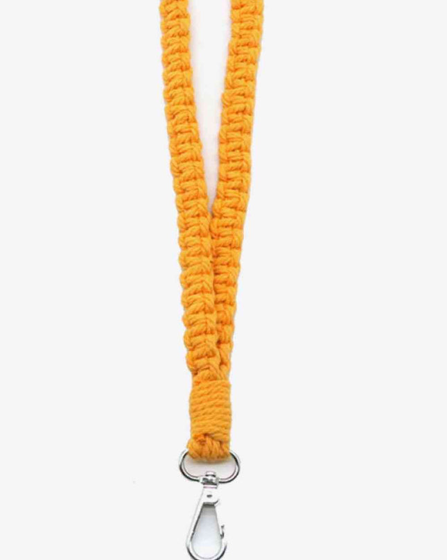 Assorted 2-Pack Hand-Woven Lanyard Keychain