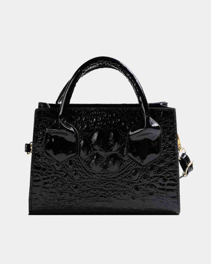 Textured PU Leather Crossbody Bag