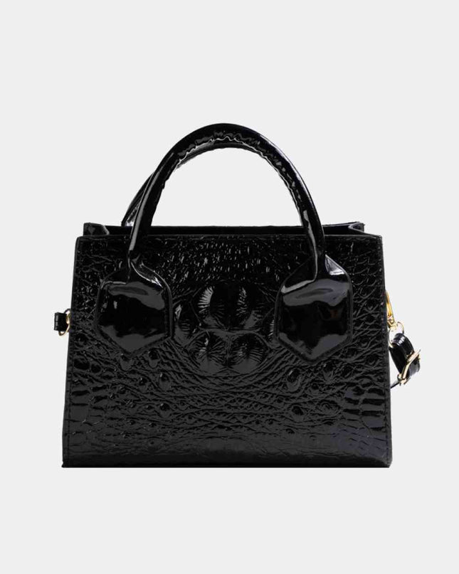 Textured PU Leather Crossbody Bag