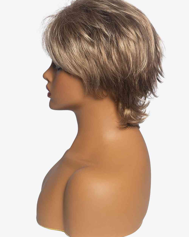 Synthetic Short Layered Wigs in Blonde 3''