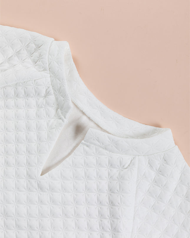 Notched Long Sleeve T-Shirt