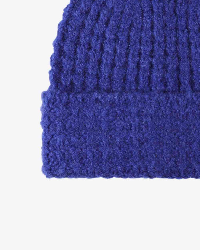 Waffle-Knit Cuff Beanie