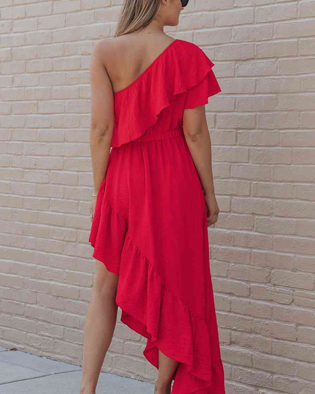 One-Shoulder Asymmetrical Dress
