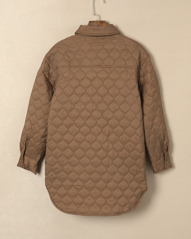 Snap Down Collared Winter Coat