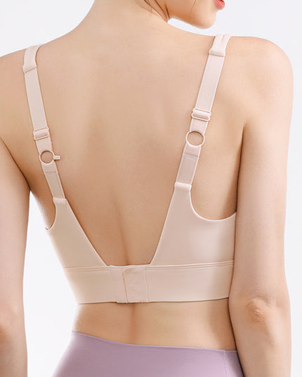 Scoop Neck Wide Strap Active Bra