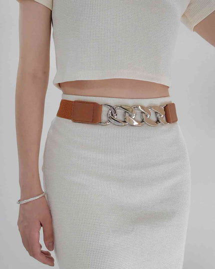 Chain Detail Elastic Belt
