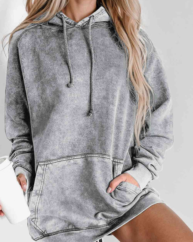 Long Sleeve Front Pocket Hoodie