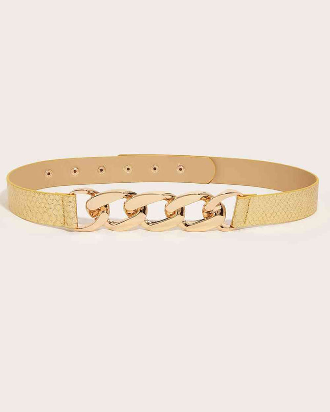 Chain Detail PU Belt