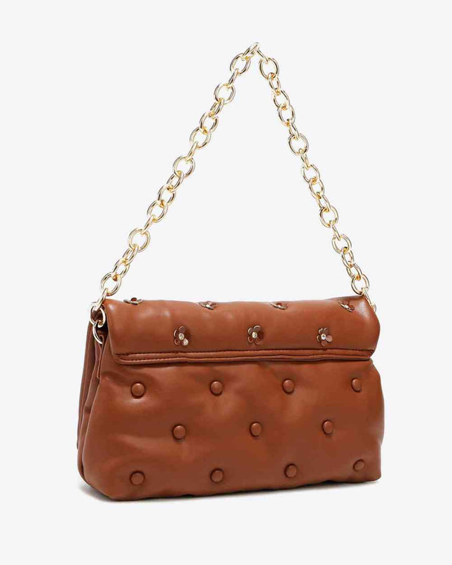 Nicole Lee USA Diamond Flower Messenger Crossbody Bag