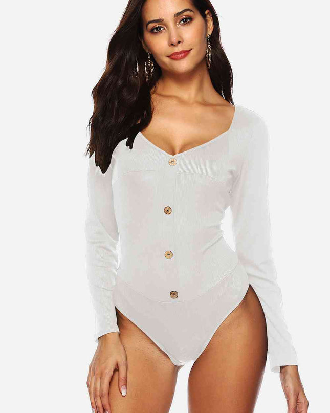 Button Detail Bodysuit
