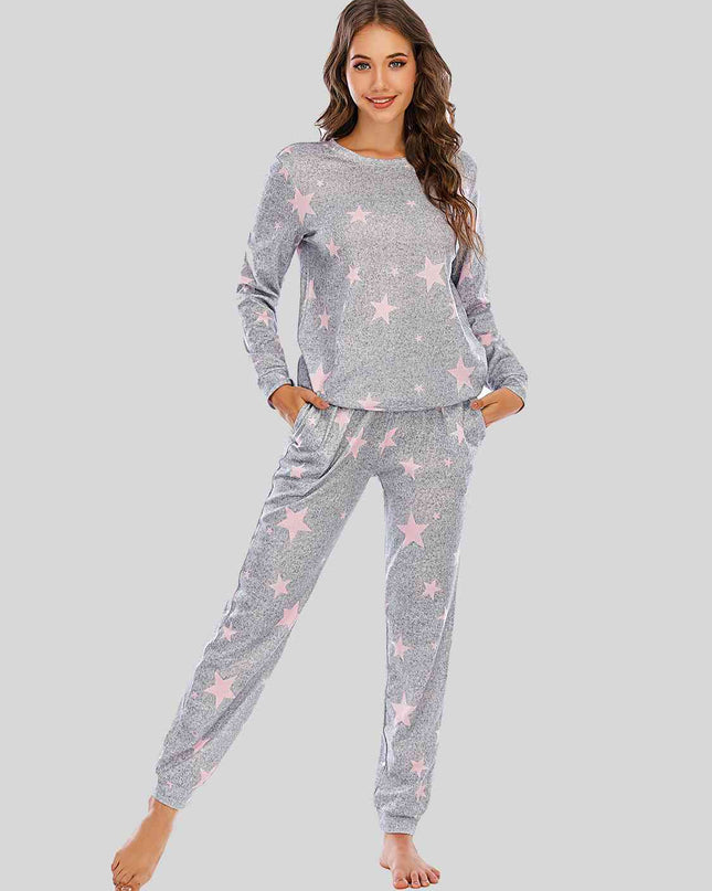 Star Top and Pants Lounge Set