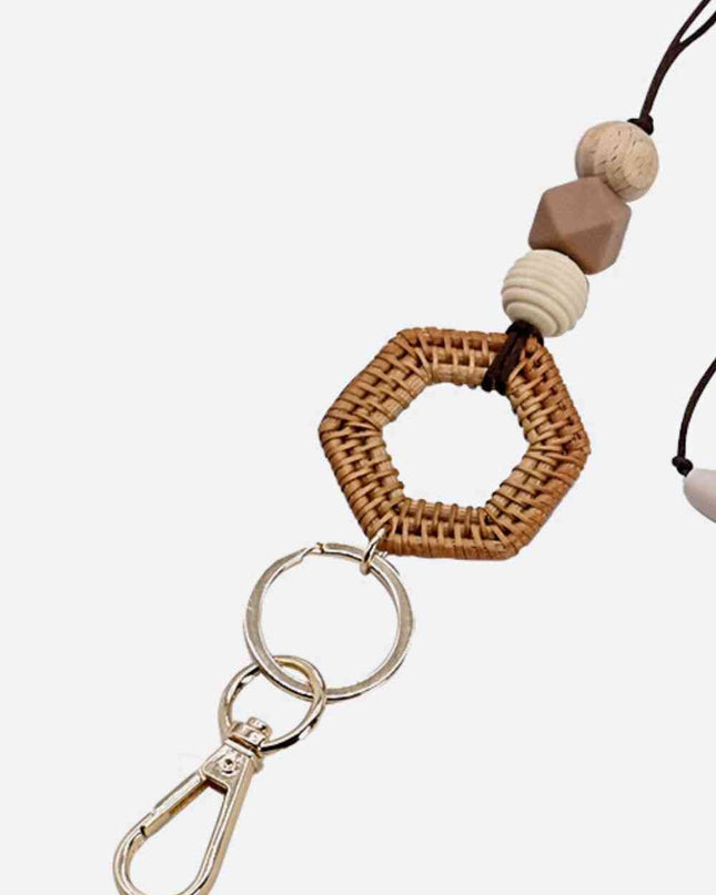 Assorted 4-Piece Silicone Bead Lanyard