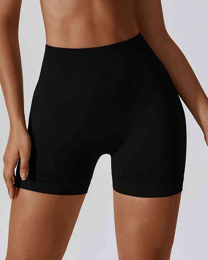 Wide Waistband Slim Fit Sports Shorts