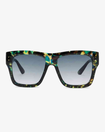 UV400 Patterned Polycarbonate Square Sunglasses