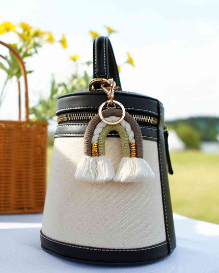 Random 4-Pack Rainbow Tassel Key Chain