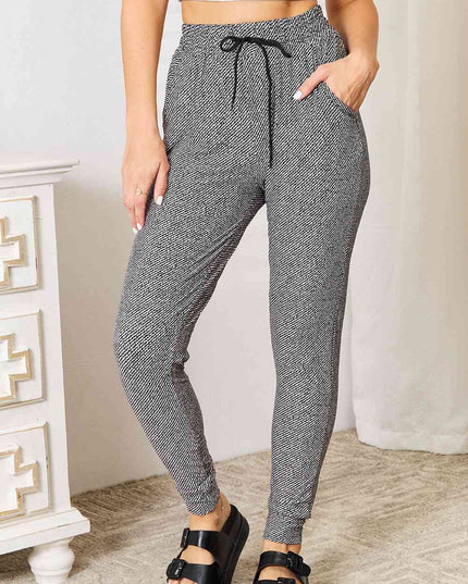 Leggings Depot Full Size Joggers with Pockets