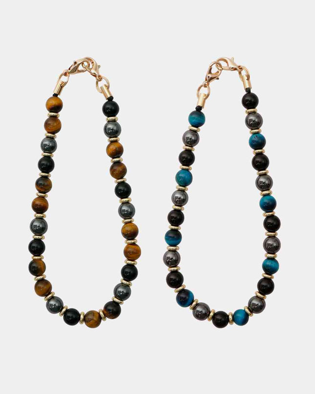 Natural Stone Beads Key Chain